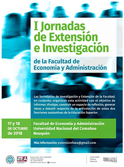 I JORNADAS DE EXTENSIÓN E INVESTIGACIÓN FAEA